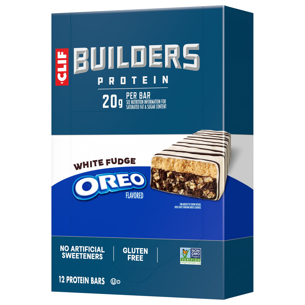 CLIF White Fudge OREO-Flavored Plant Based Protein Bars X5