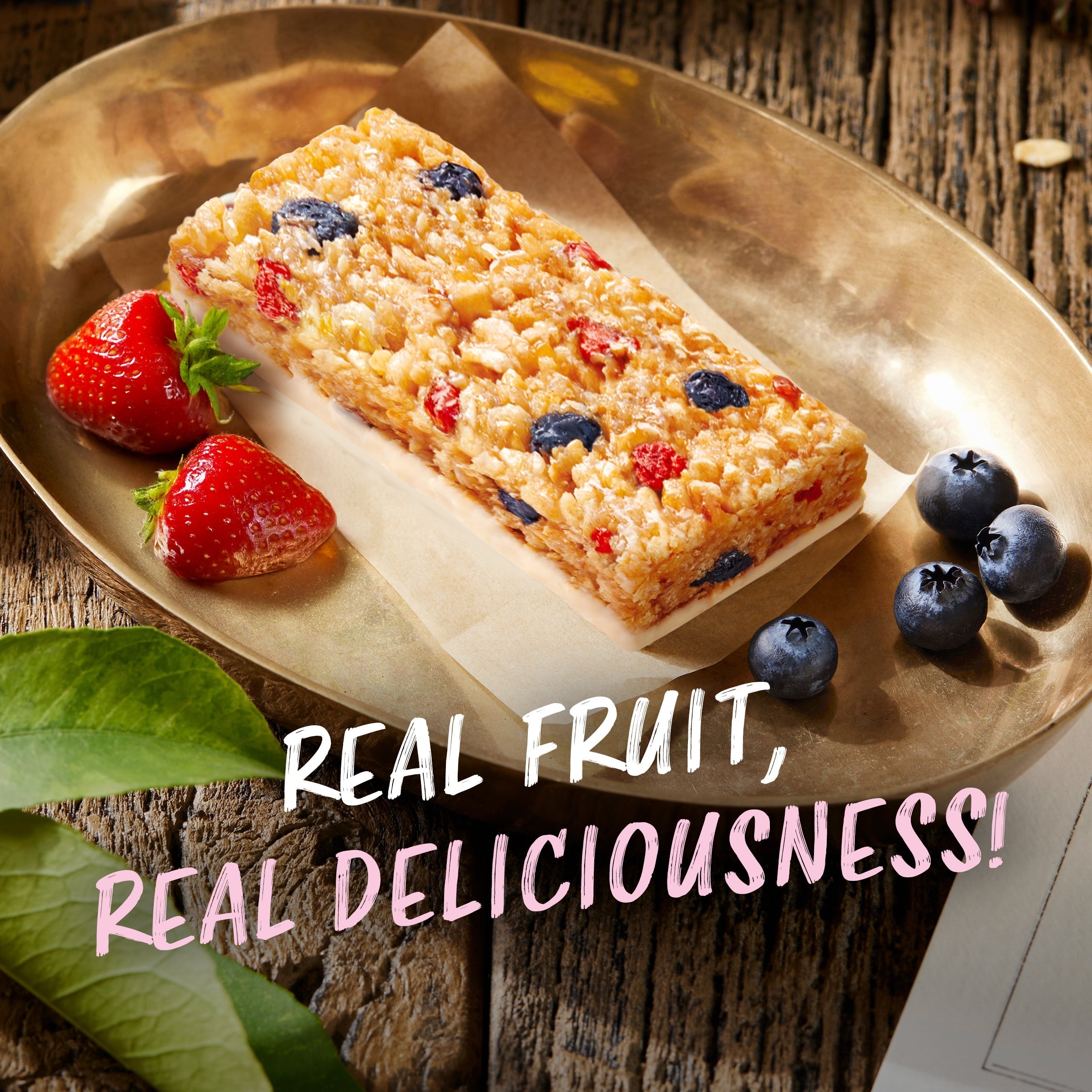 Berry Bars Mixed Berry Flavor Gluten Free Snack Bars, Non-GMO Protein Bars I9