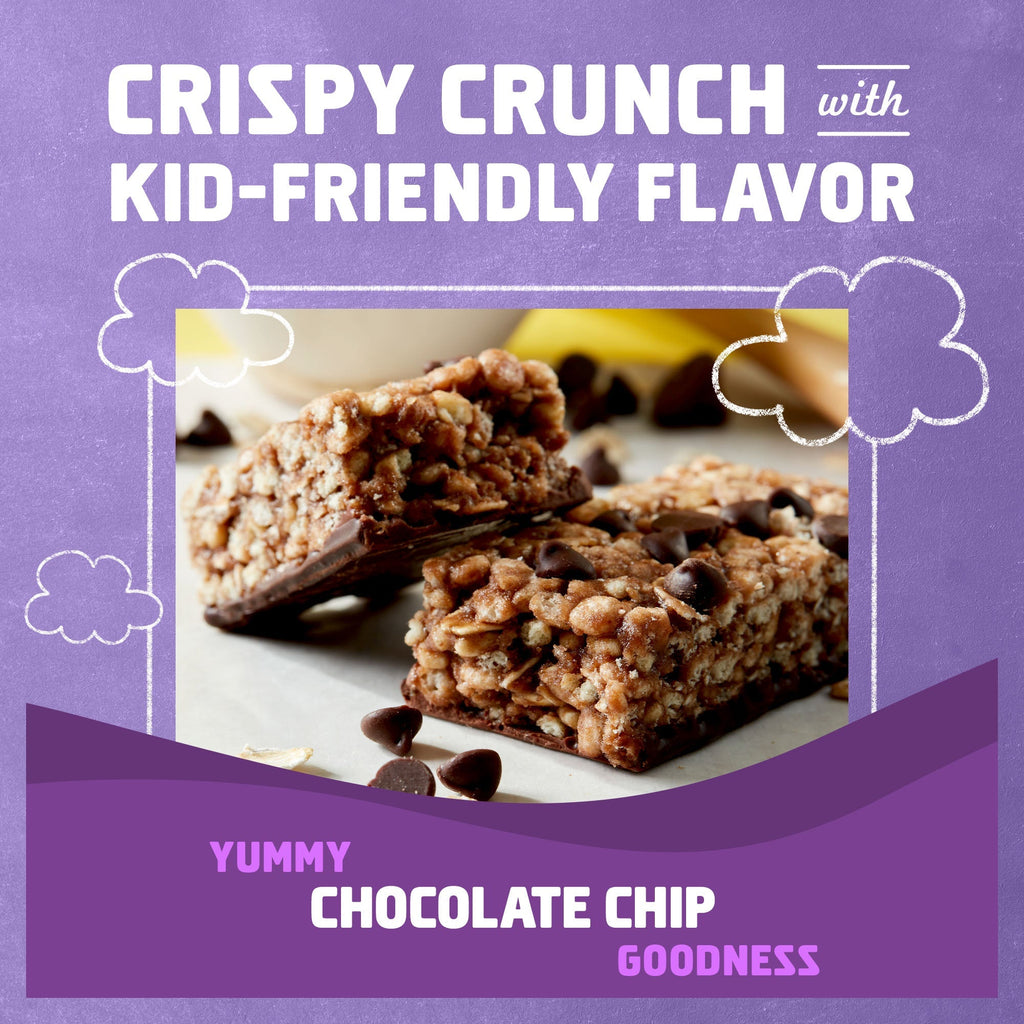 Protein Chocolate Chip Crispy Snack Bars, Gluten Free Protein Bars X3