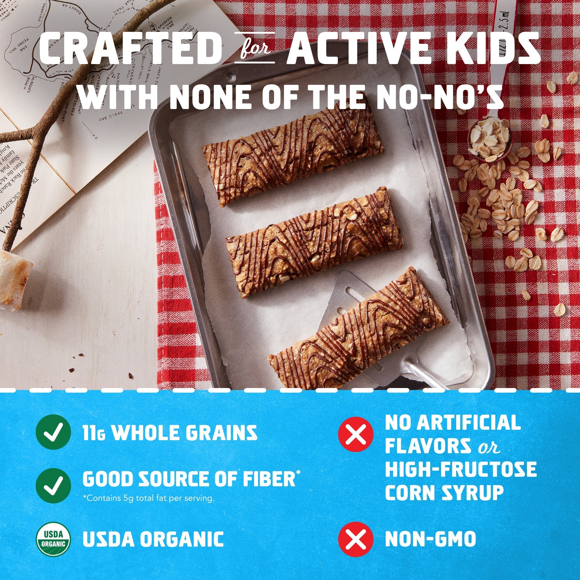 S'mores Soft-Baked Energy Snack Bars, Organic Granola Bars S0