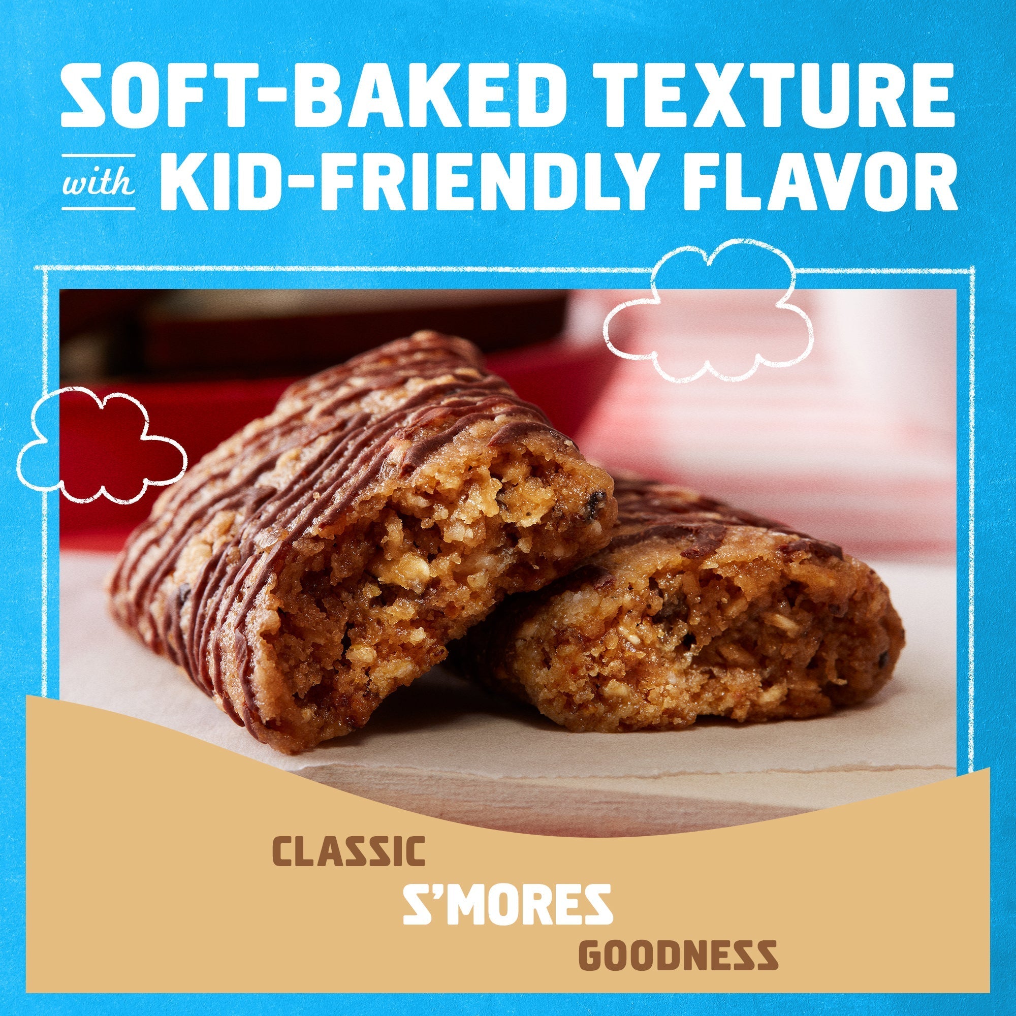 S'mores Soft-Baked Energy Snack Bars, Organic Granola Bars S0