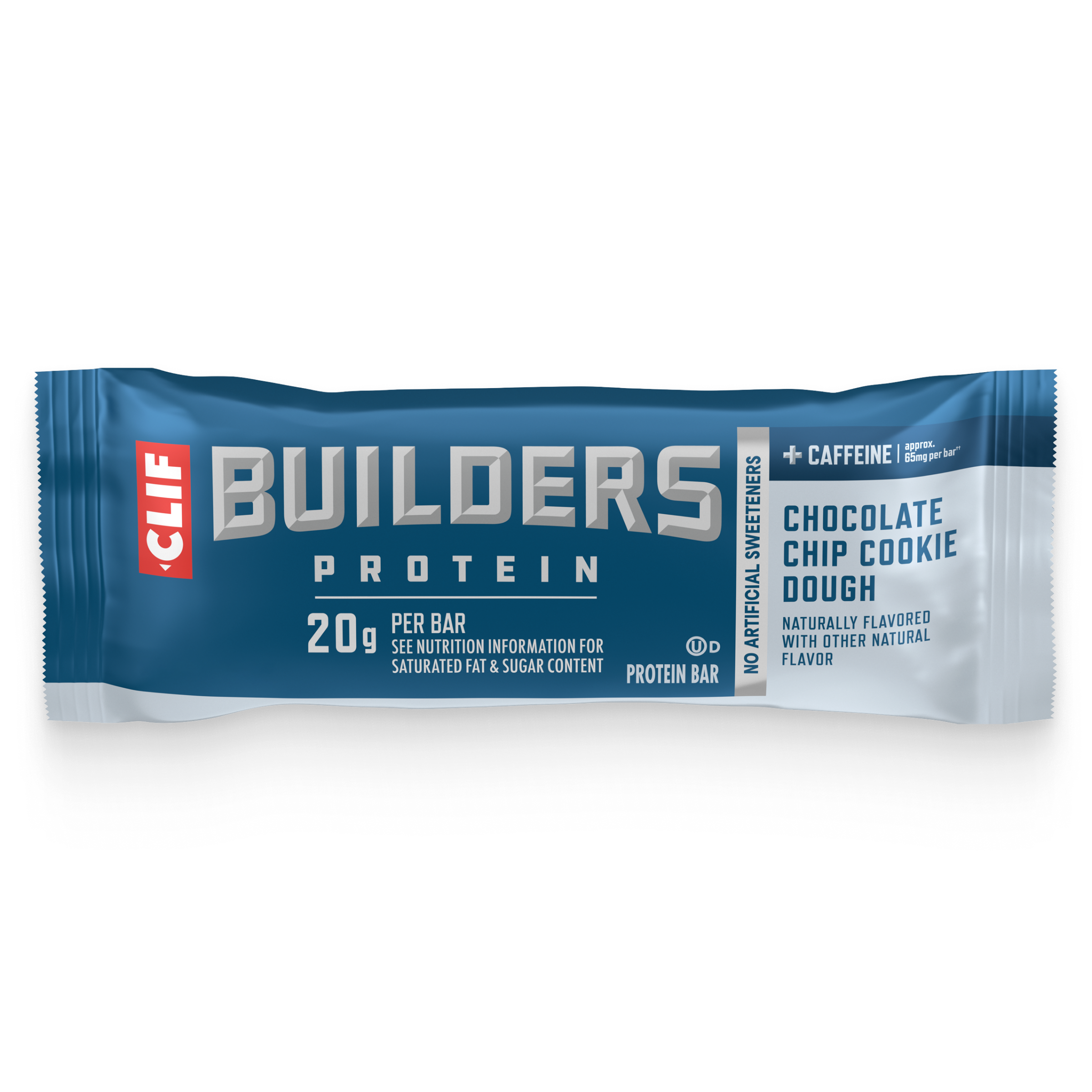 CLIF + Caffeine Chocolate Chip Cookie Dough Flavor Plant Based Protein Bars B5