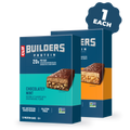 CLIF Chocolatey Mint and Chocolatey Peanut Butter Plant Based Protein Bars Variety Pack, 24 Bars B7