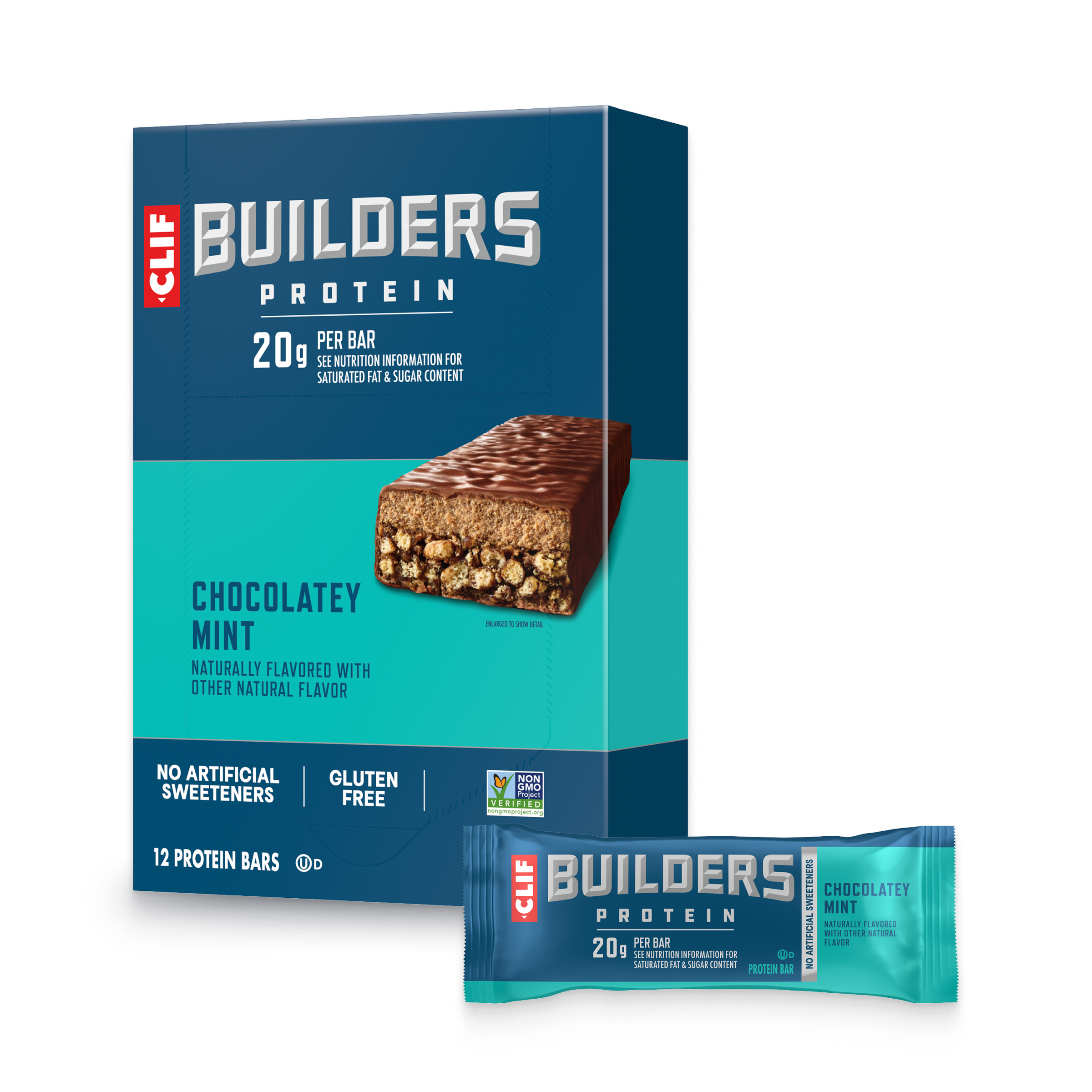 CLIF Chocolatey Mint Plant Based Protein Bars S5