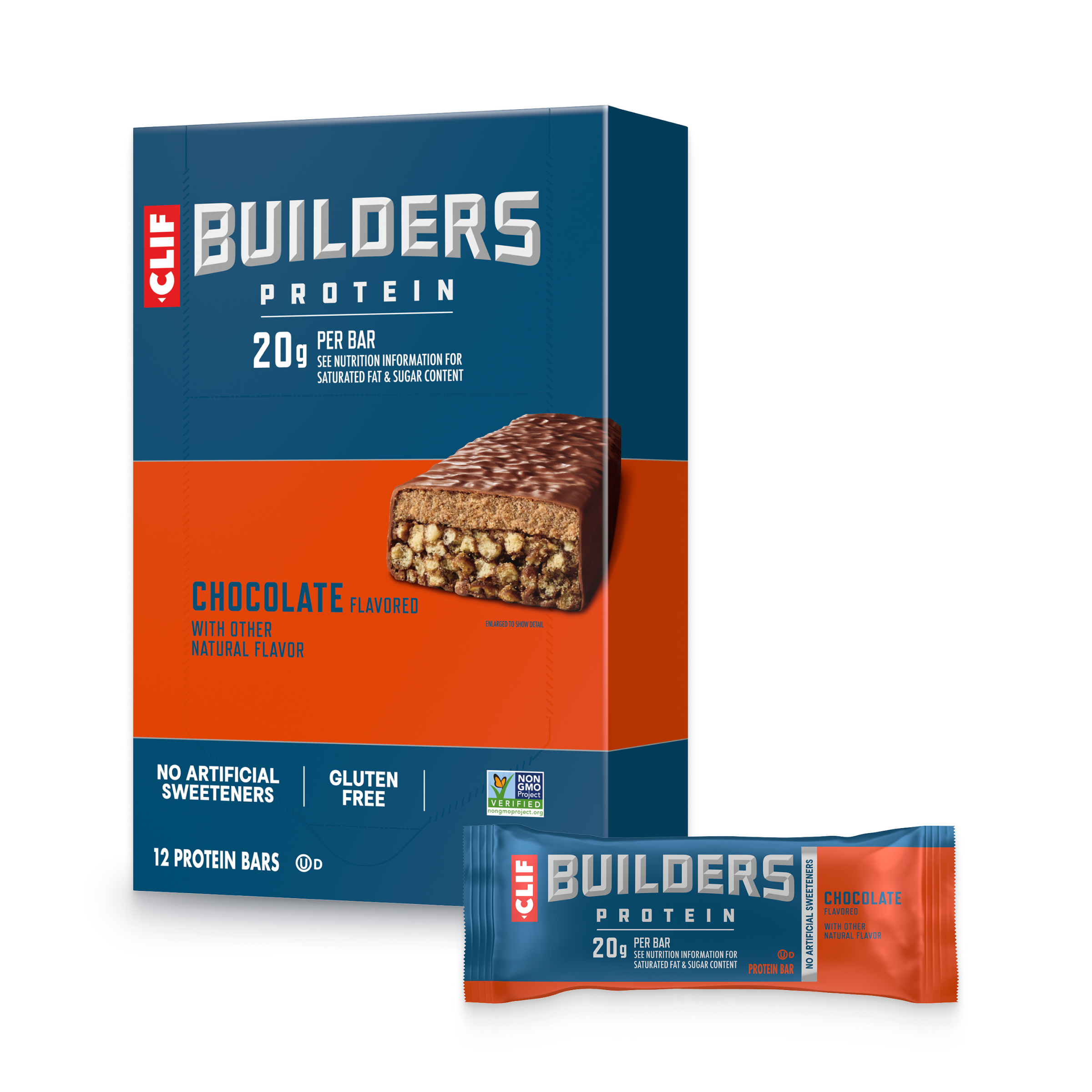 CLIF Chocolate Flavor Plant Based Protein Bars C7