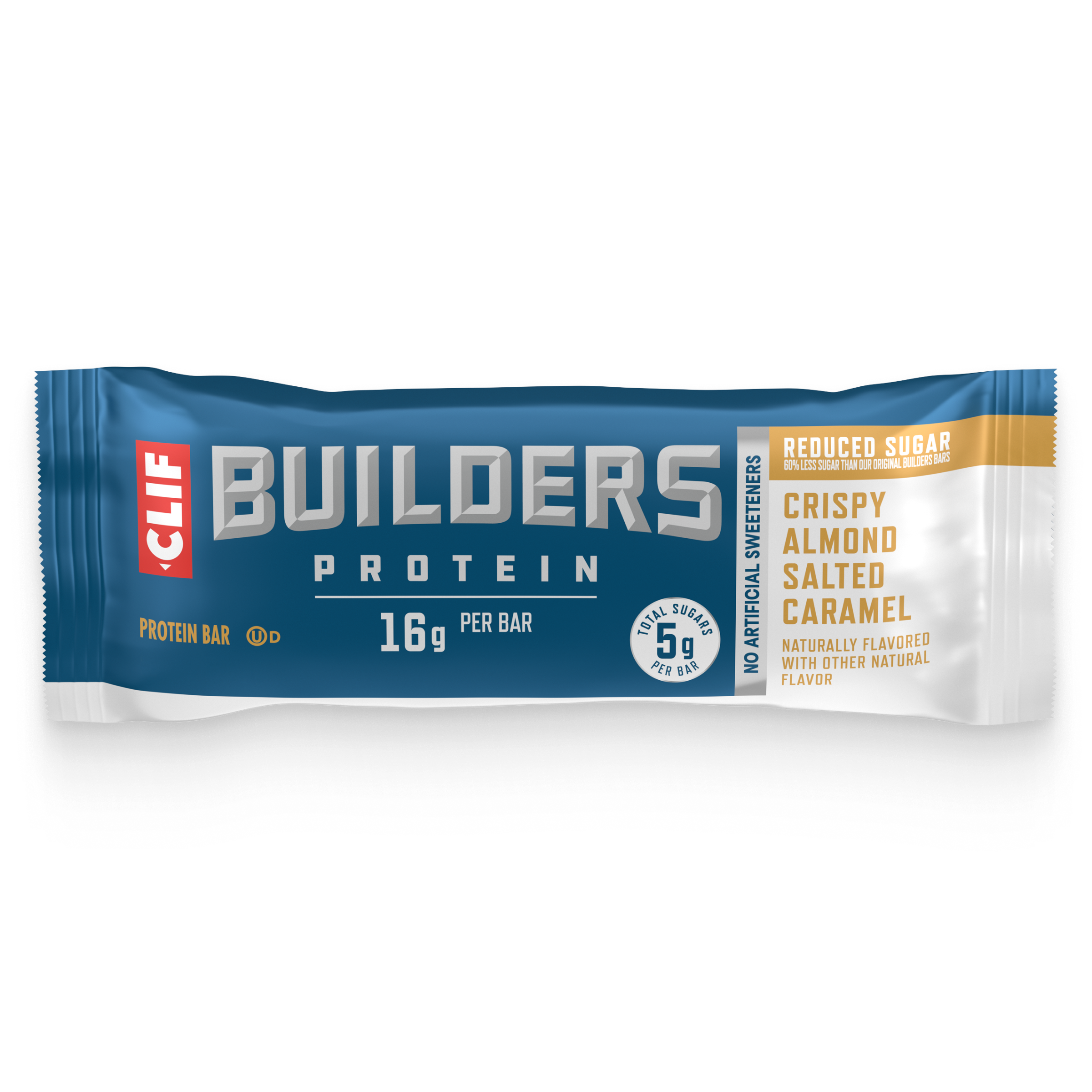 CLIF Crispy Almond Salted Caramel Protein Bar, Reduced Sugar F3
