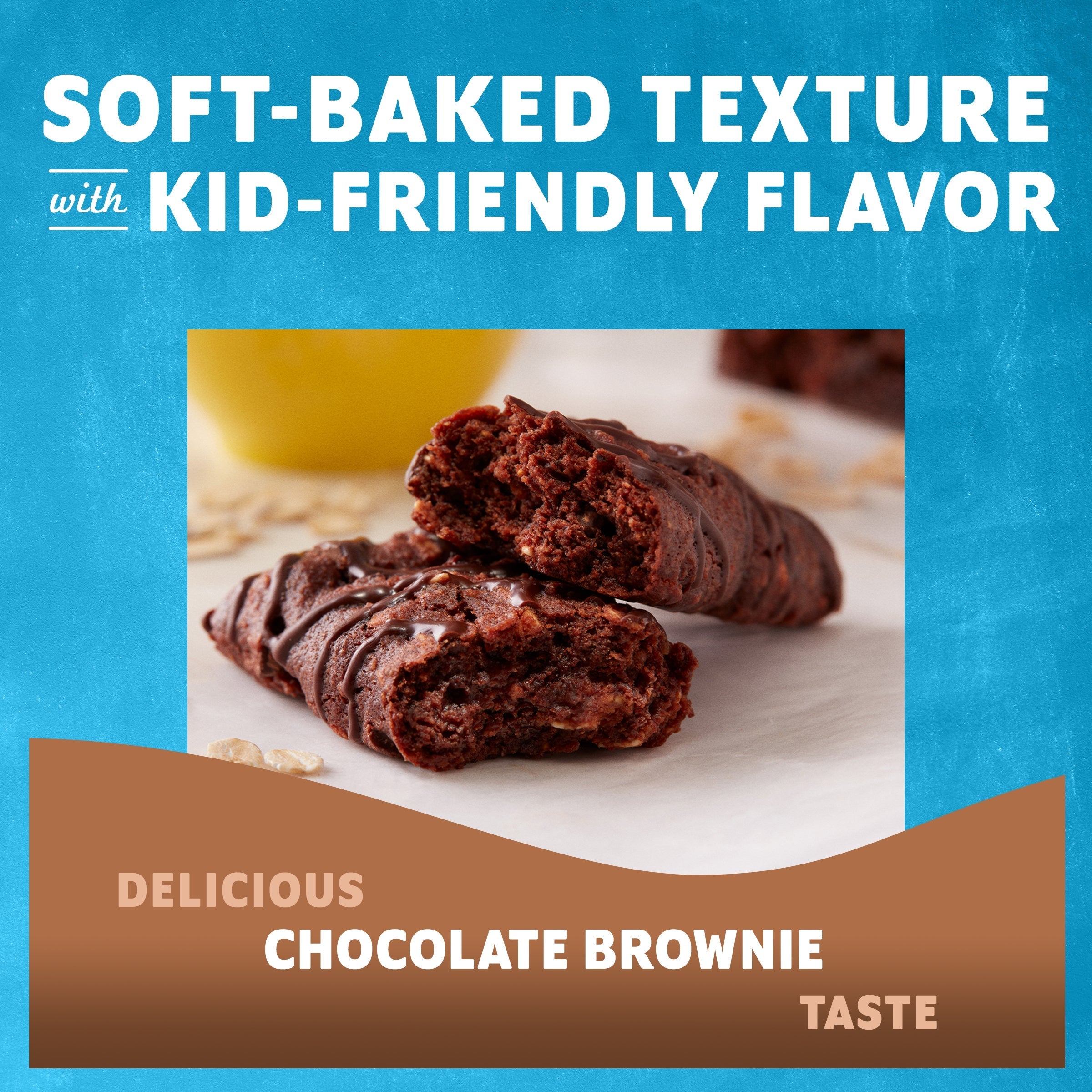 Chocolate Brownie Soft-Baked Energy Snack Bars, Organic Granola Bars G7