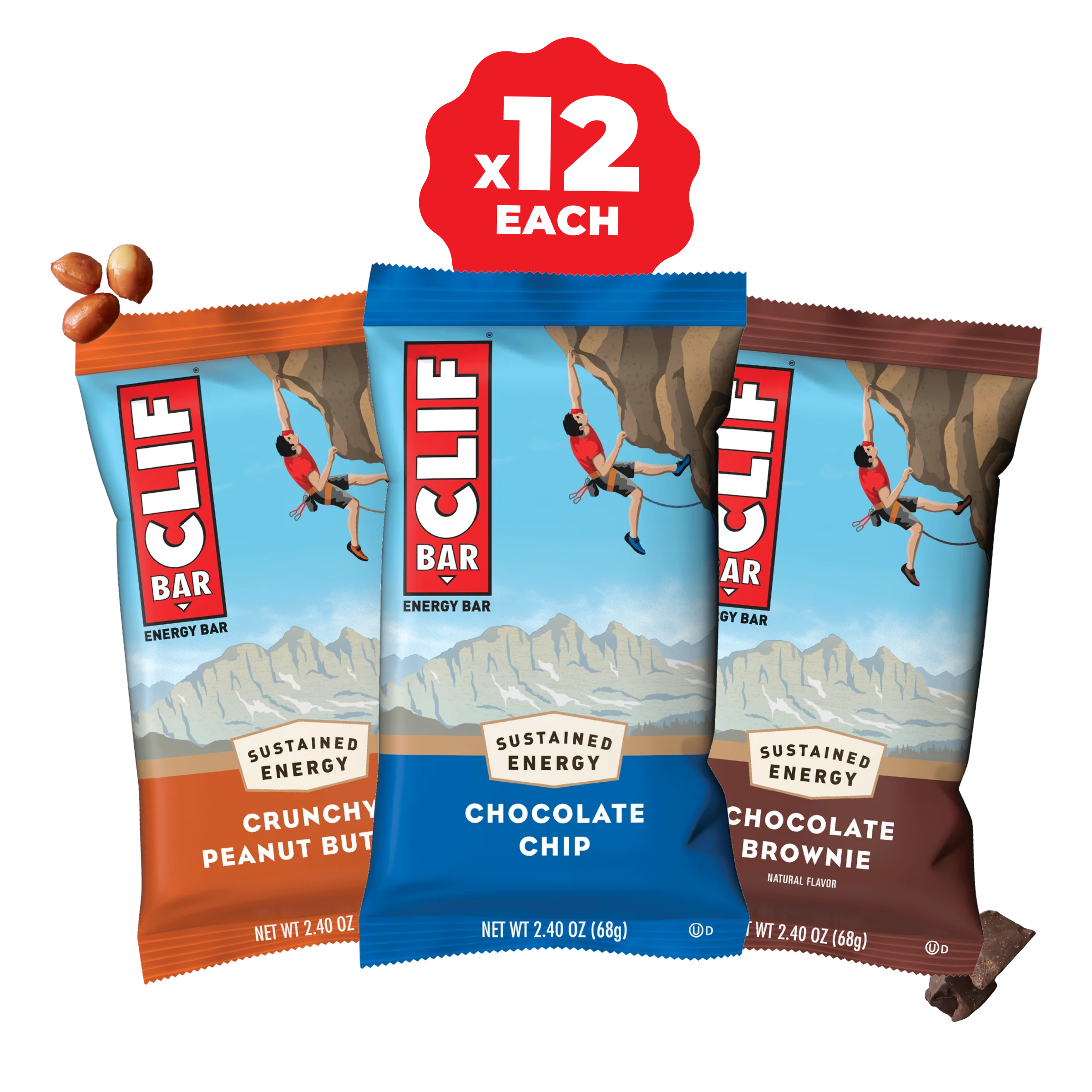 BAR Top Sellers Variety Pack, 36 Bars H4