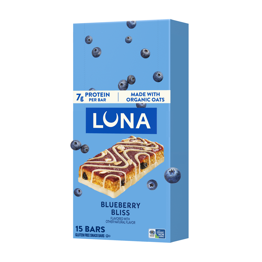 Bar Blueberry Bliss Flavor Gluten Free Snack Bars, Non-GMO Protein Bars K5