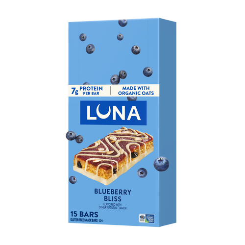 Bar Blueberry Bliss Flavor Gluten Free Snack Bars, Non-GMO Protein Bars K5