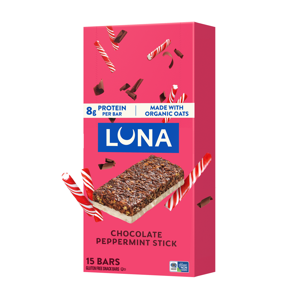 Bar Chocolate Peppermint Stick Flavor Gluten Free Snack Bars, Non-GMO Protein Bars H3