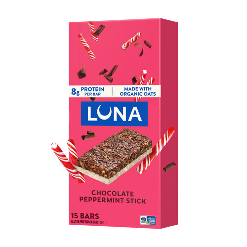 Bar Chocolate Peppermint Stick Flavor Gluten Free Snack Bars, Non-GMO Protein Bars H3