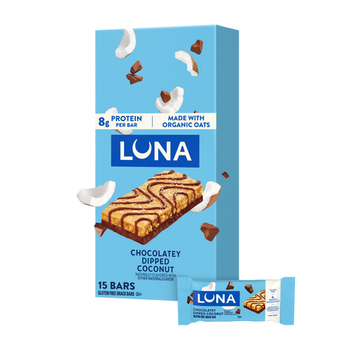 Bar Chocolatey Dipped Coconut Flavor Gluten Free Snack Bars, Non-GMO Protein Bars S3