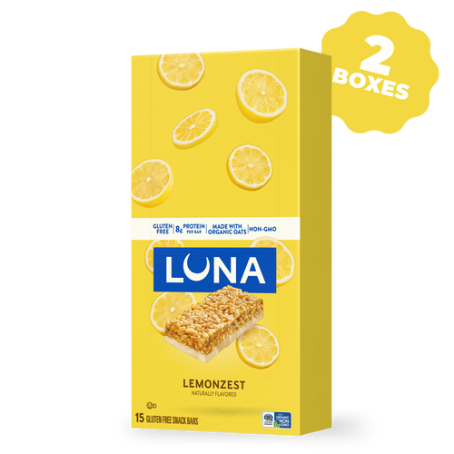 Bar LemonZest Flavor Gluten Free Snack Bars, 30 Bars R9