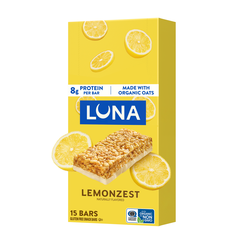 Bar LemonZest Flavor Gluten Free Snack Bars, Non-GMO Protein Bars T0