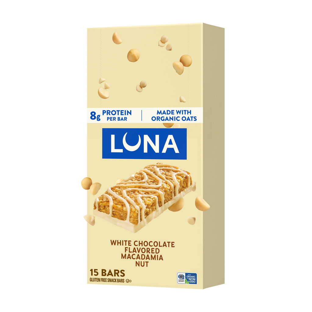 Bar White Chocolate Macadamia Flavor Gluten Free Snack Bar, Non-GMO Protein Bar B2