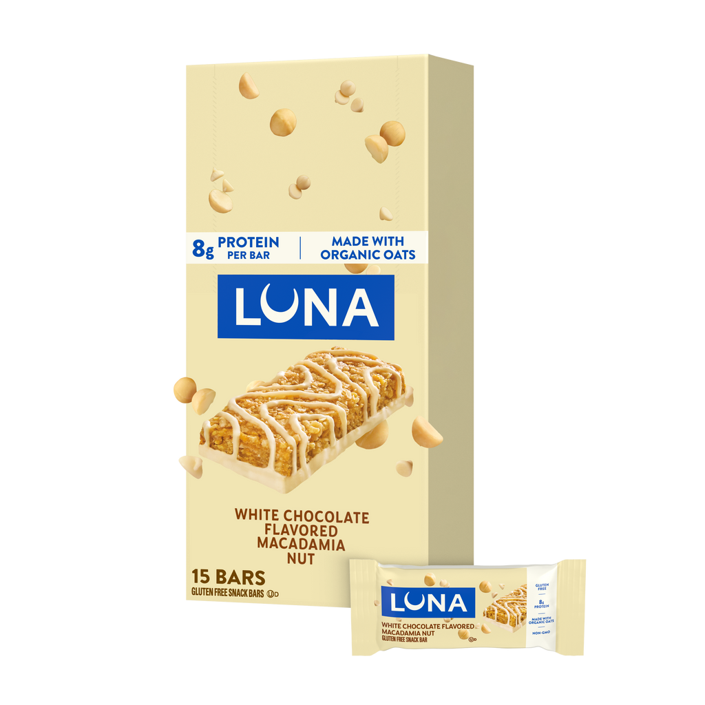 Bar White Chocolate Macadamia Flavor Gluten Free Snack Bar, Non-GMO Protein Bar B2