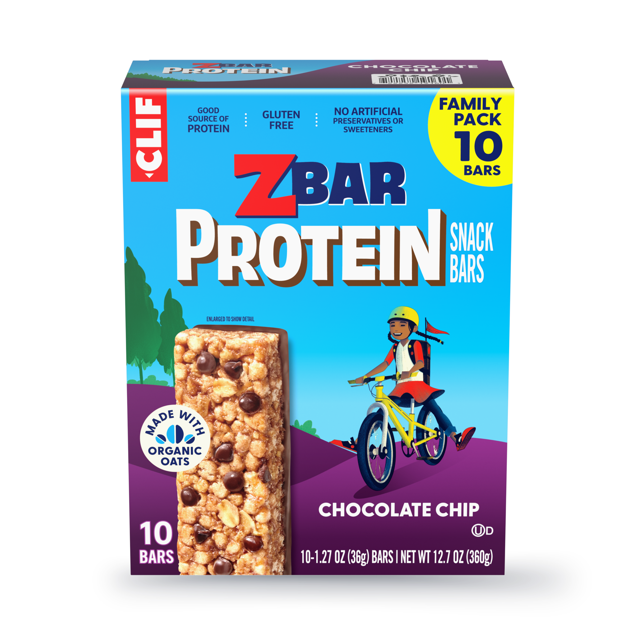 Protein Chocolate Chip Crispy Snack Bars, Gluten Free Protein Bars X3