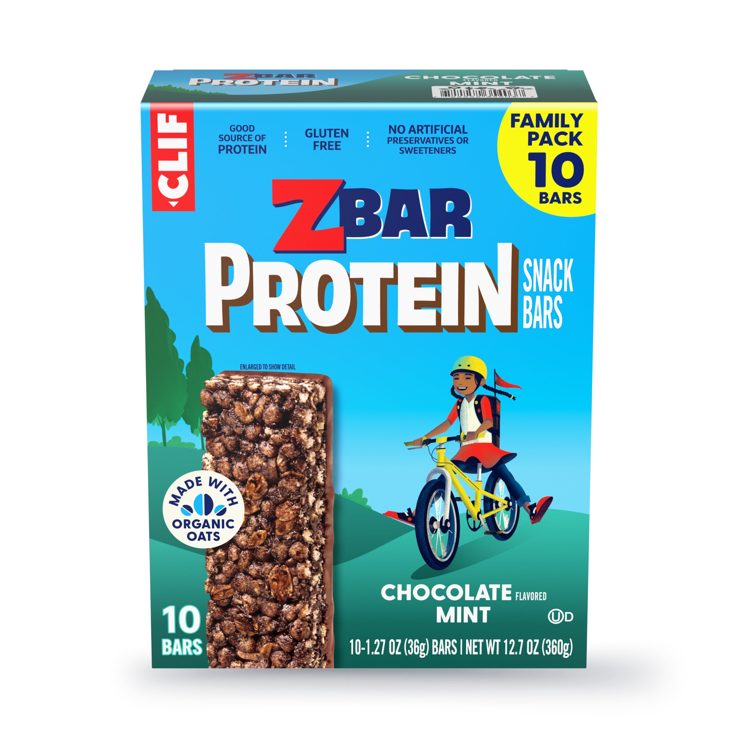 Protein Chocolate Flavored Mint Crispy Snack Bars, Gluten Free Protein Bars Y4