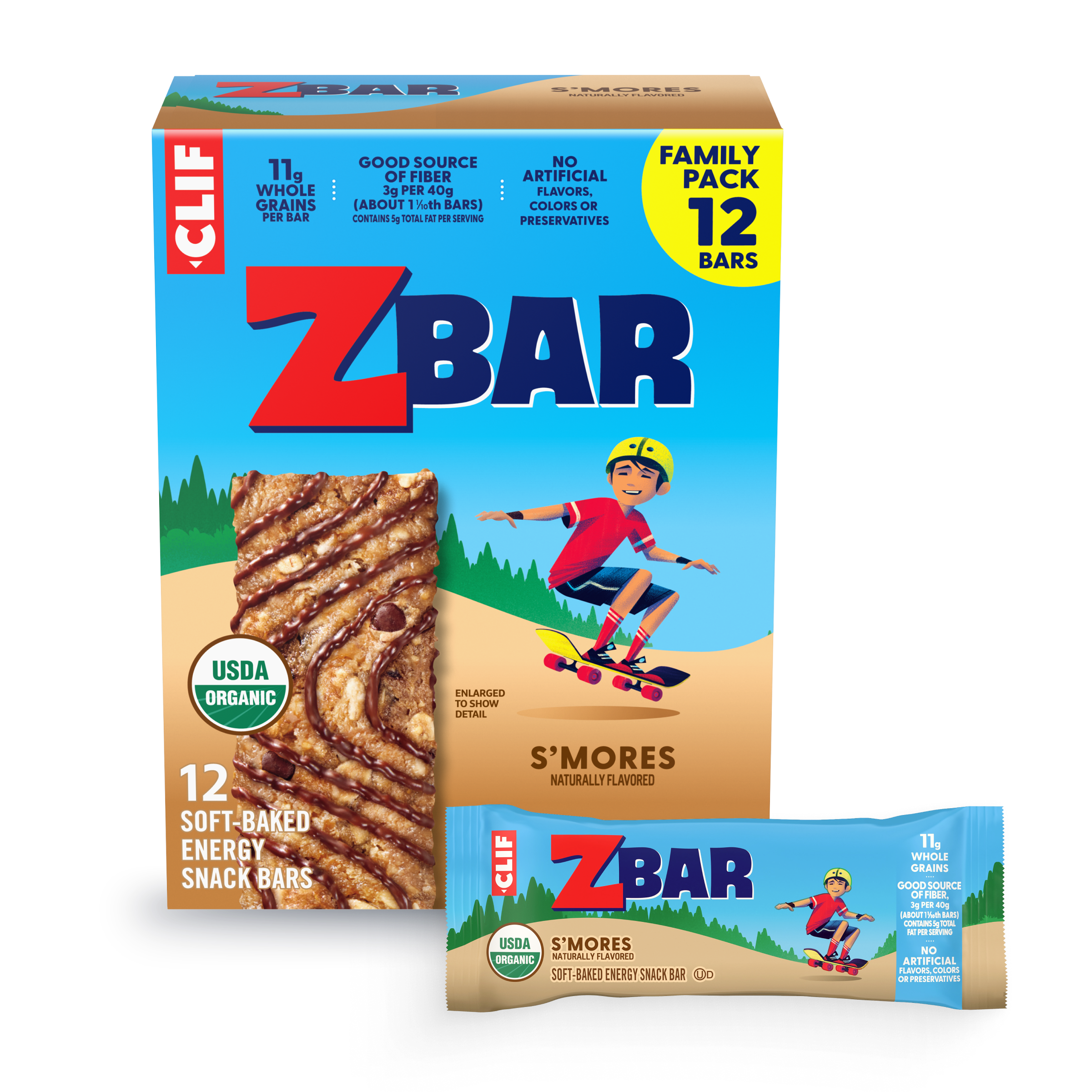 S'mores Soft-Baked Energy Snack Bars, Organic Granola Bars S0